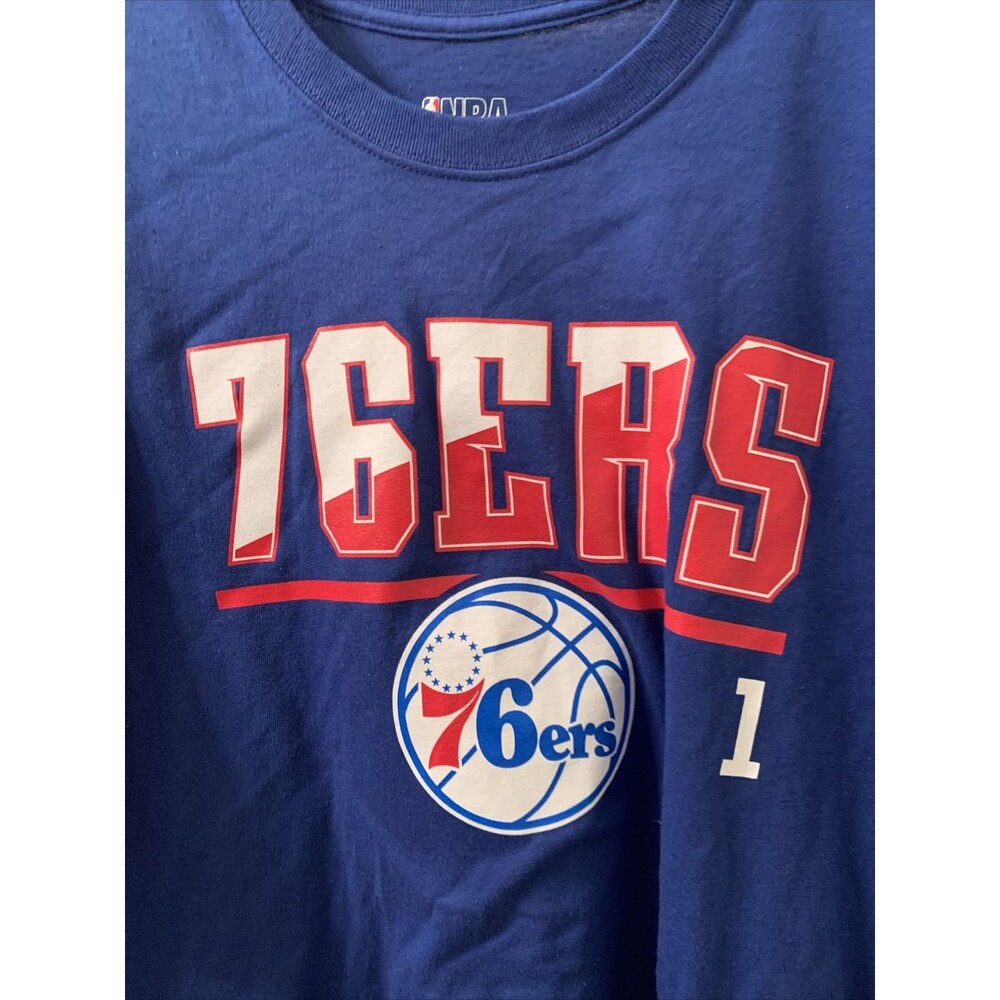 Philadelphia 76ers Harden #1 NBA T-Shirt Men's Size XL Blue - Picture 3 of 8